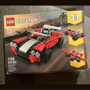 LEGO Creator 3-in-1 Red Sports Car Building Toy